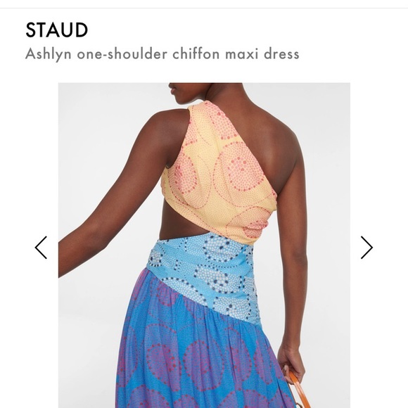 ⚡️STAUD Ashlyn Cut-Out Dress in Whirlpool Size 4 - Picture 5 of 8